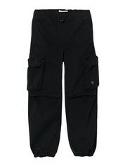 Cargohose Baggy Fit - Black - Schwarz