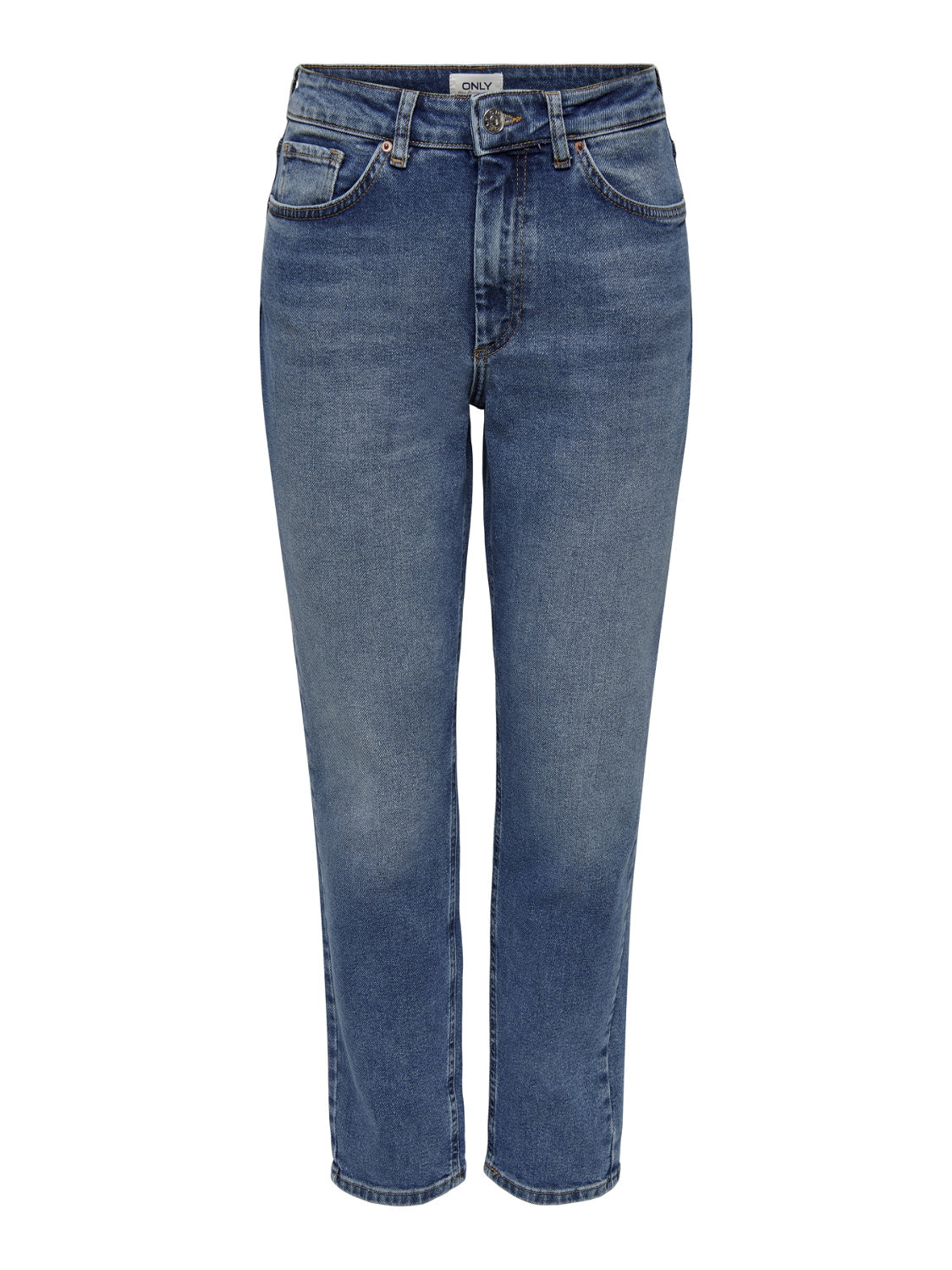 Jeans Mom Fit - Dark Blue Denim - Blau