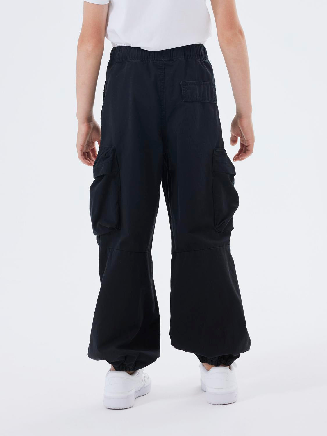 Cargohose Baggy Fit - Black - Schwarz