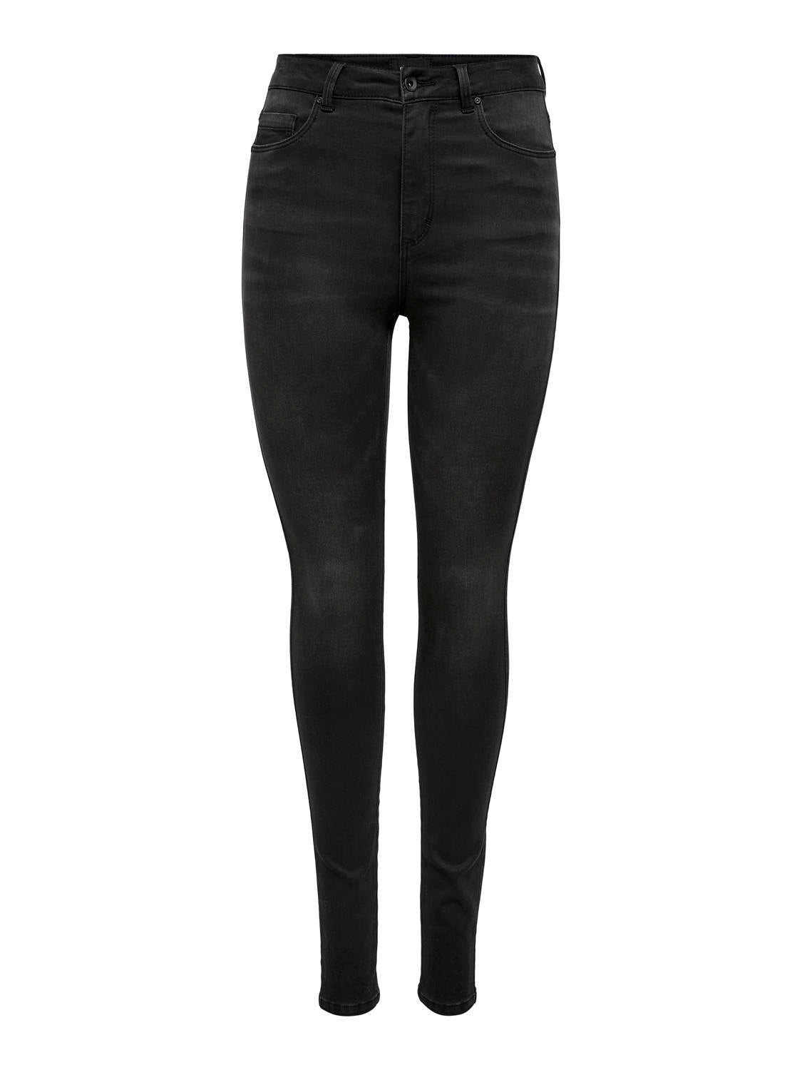 Jeans Skinny Fit - Black Denim - Schwarz