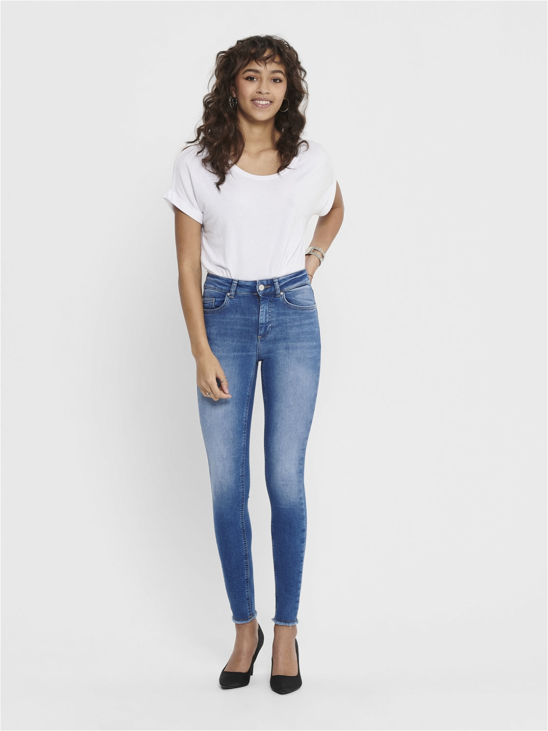 Jeans Skinny Fit - Medium Blue Denim - Blau