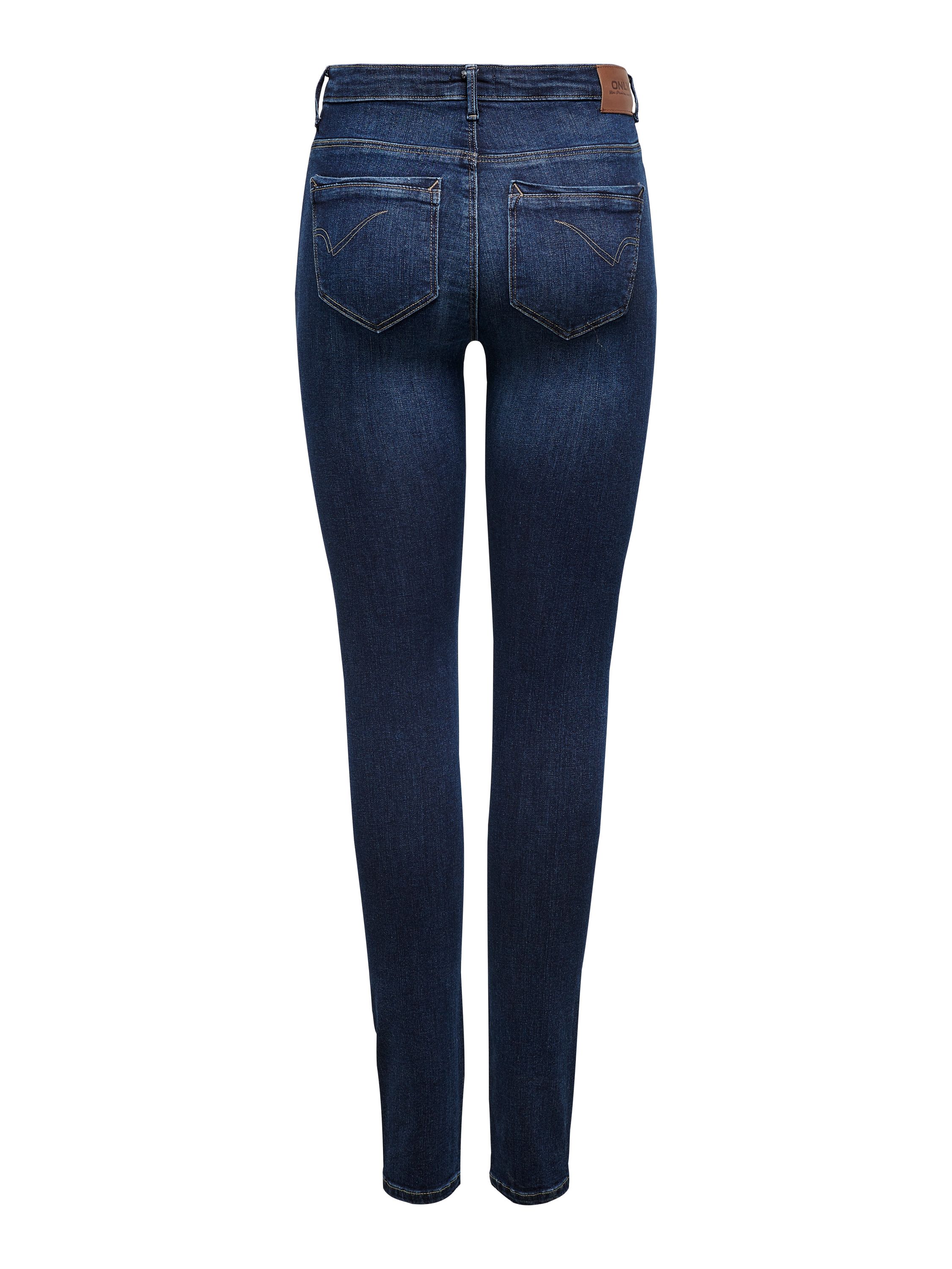 Jeans Skinny Fit - Dark Blue Denim - Blau