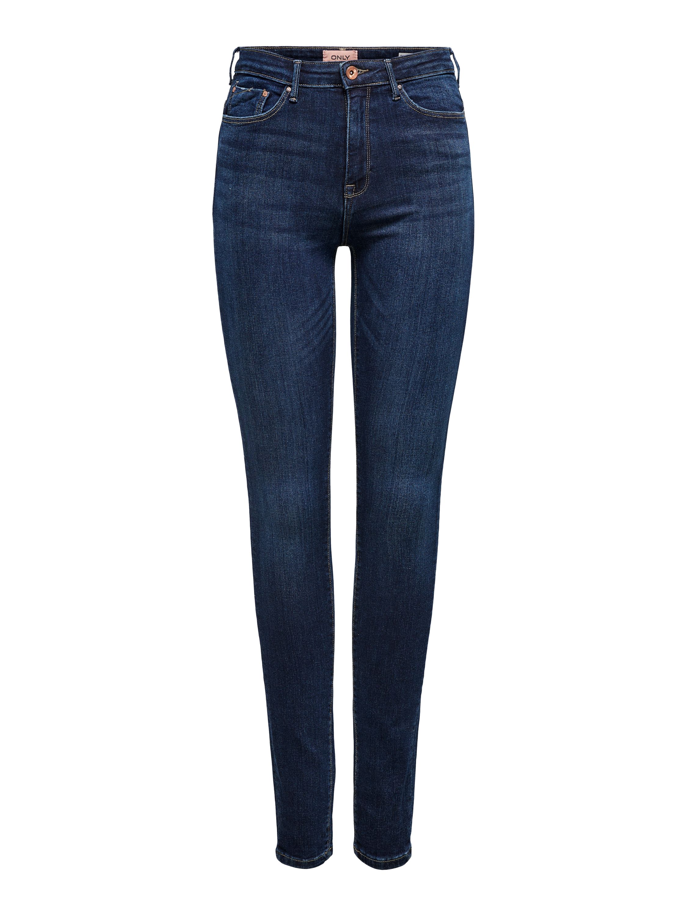 Jeans Skinny Fit - Dark Blue Denim - Blau