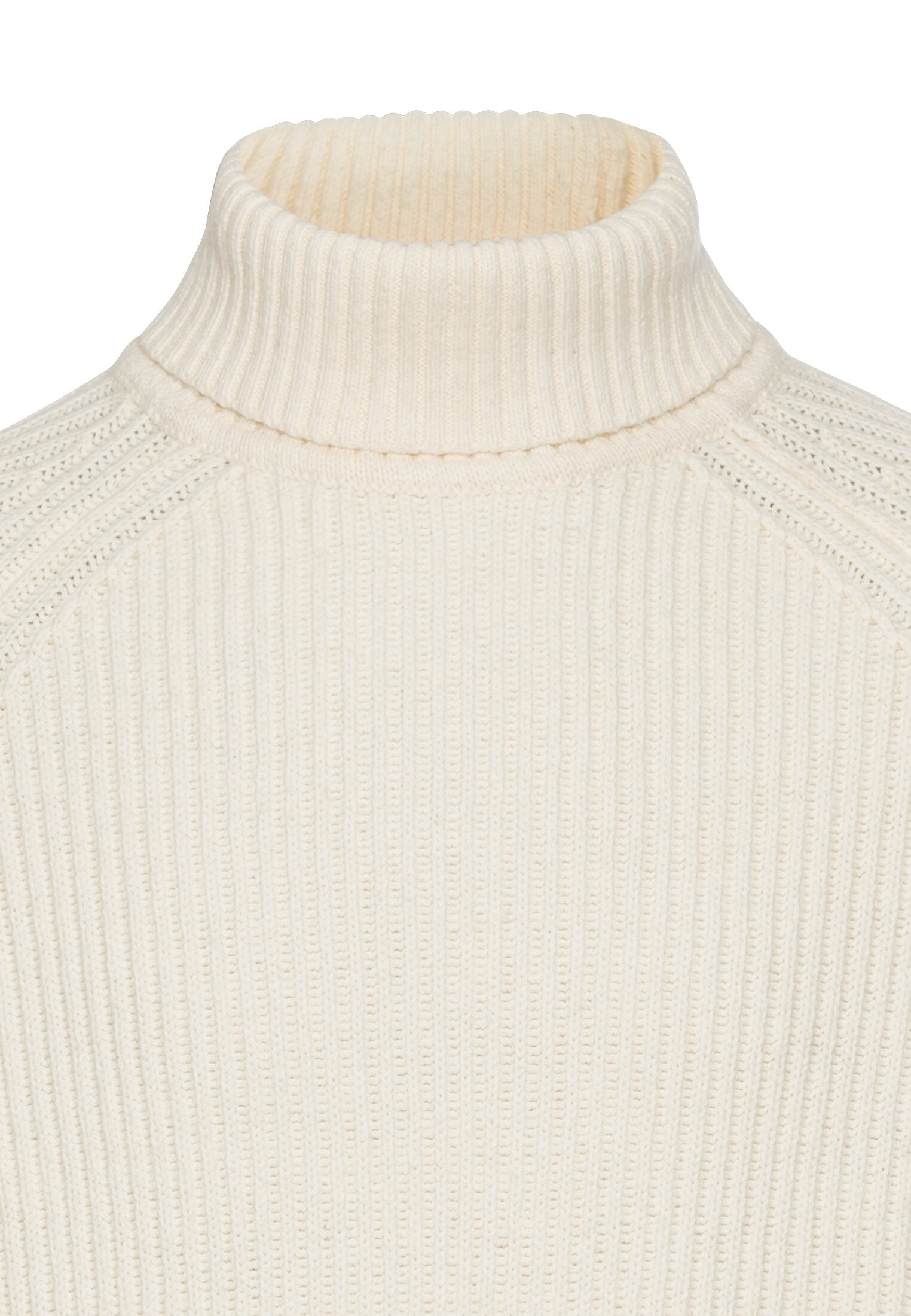 Strickpullover mit Rollkragen - 04-Creme - Creme