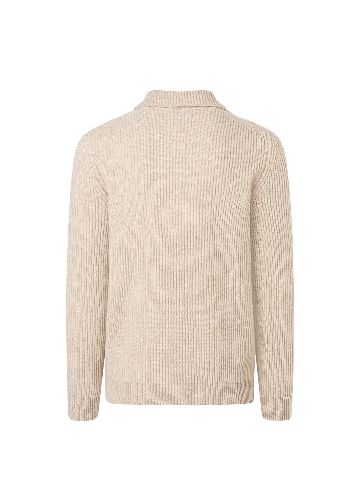 Strickpullover aus Schurwolle - 117 - Beige