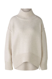 Strickpullover mit Rollkragen - 7065-light beige mel - Beige