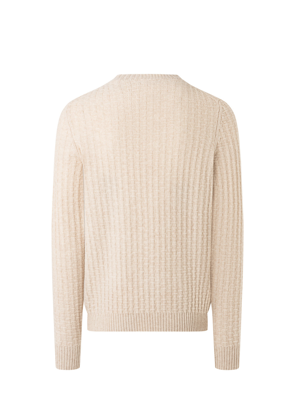 Strickpullover aus Schurwolle - 117 - Beige