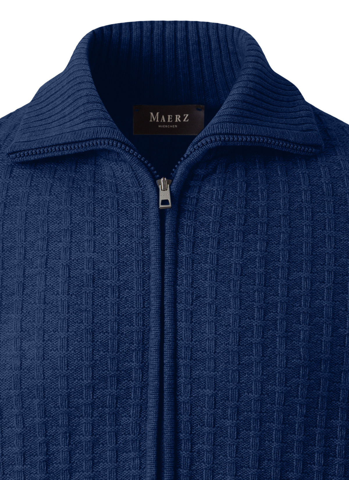 Strickjacke aus Schurwolle - 353 - Blau