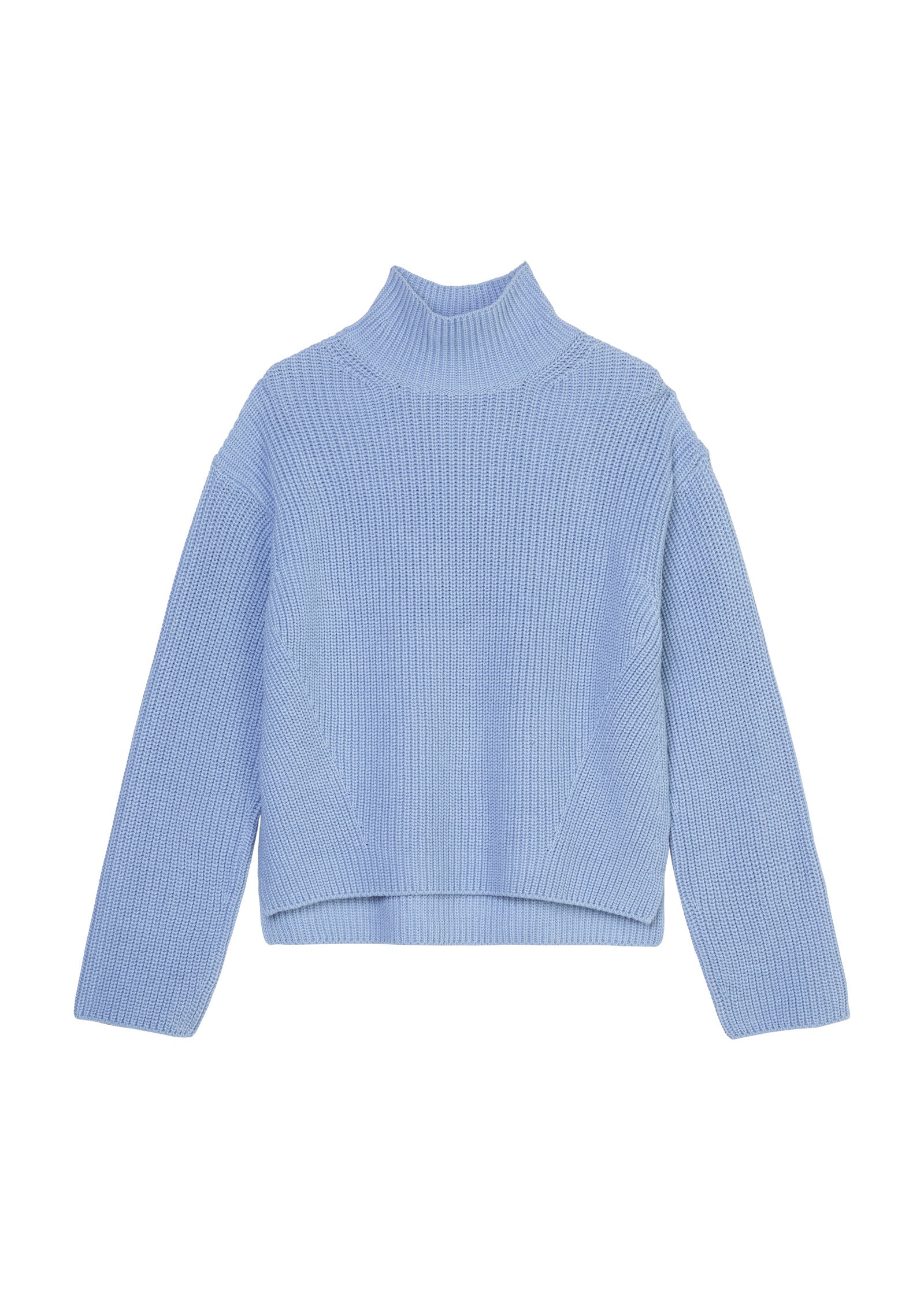 Strickpullover mit Turtleneck - 831-fresh sky - Blau