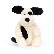 Kuscheltier Bashful Black & Cream Puppy - ka - Weiß | Schwarz