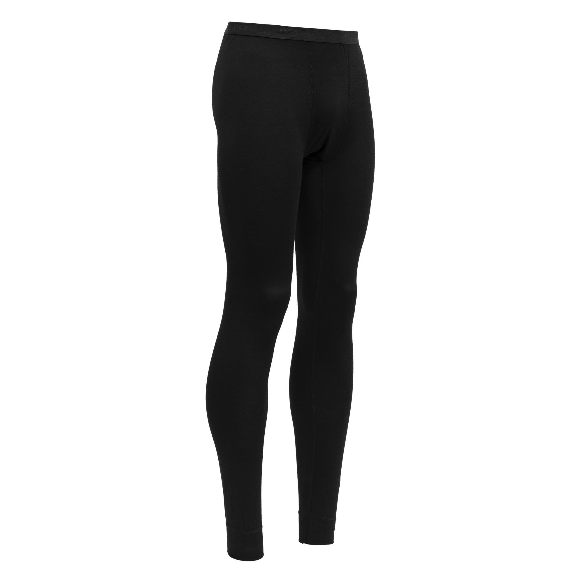 Lange Unterhose aus Merinowolle - 950A-BLACK - Schwarz