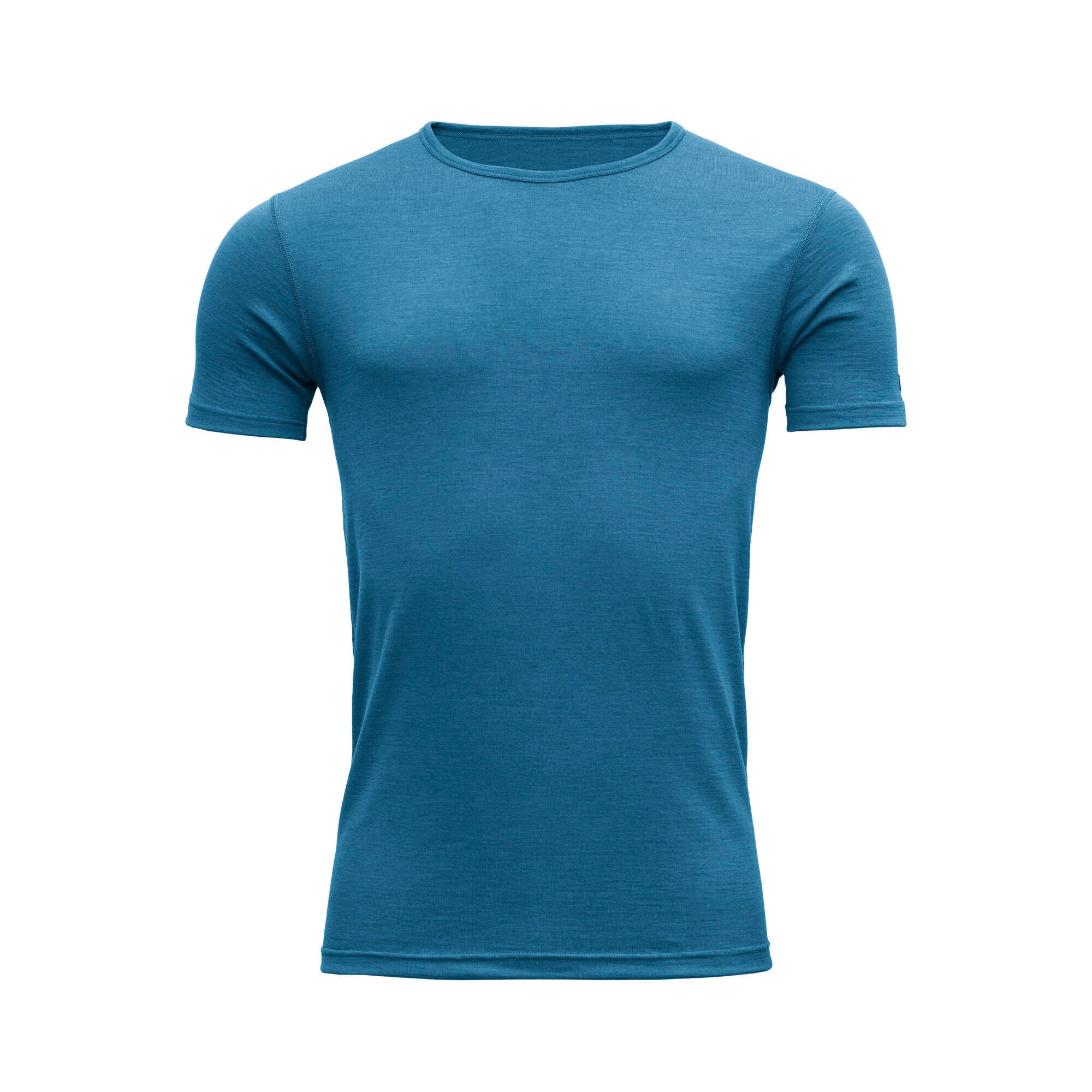 Funktionsshirt aus Merinowolle - 258A-BLUE MELANGE - Blau