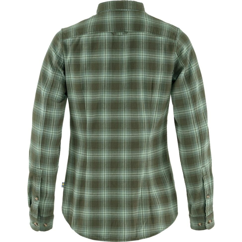 Flanell-Shirt Övik - 662-614-Deep Forest-Patina Gre - Grün