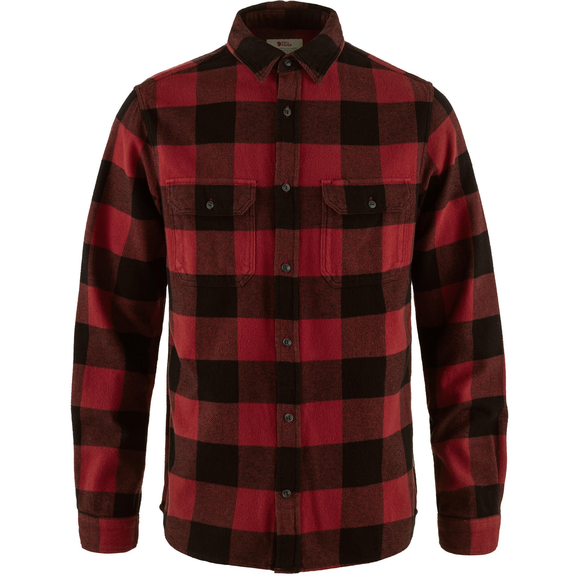 Overshirt aus Baumwolle - 320-550-Red-Black - Rot