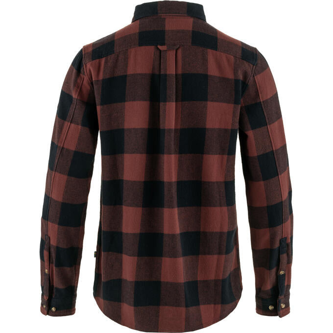 Heavy Flannel Shirt - 555-352-Dark Navy-Maroon - Rot