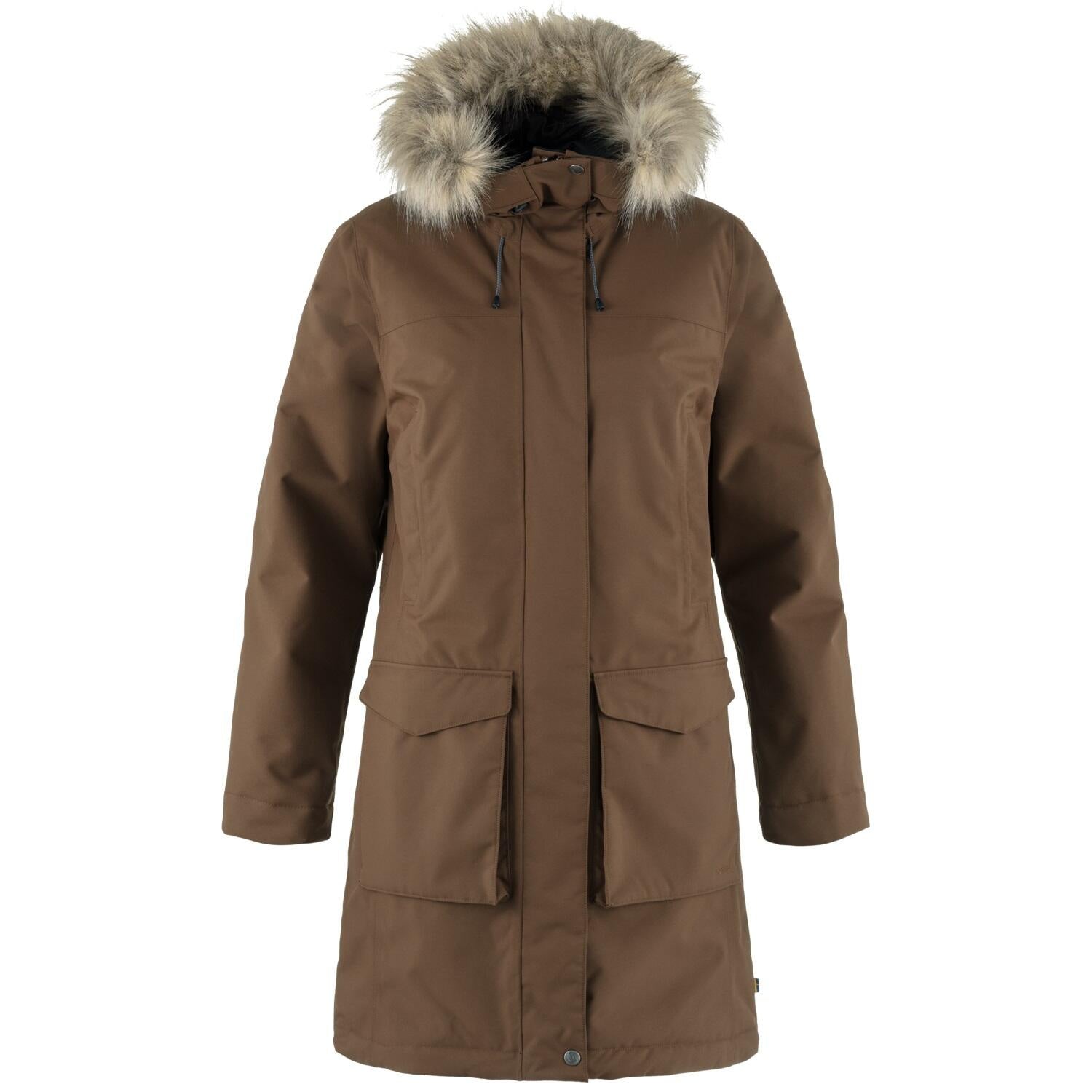 Parka mit Kunstpelz - 299-Dark Oak - Khaki