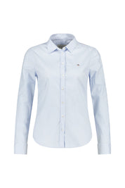 Gestreiftes Hemd Slim Stretch - 455-LIGHT BLUE - Blau | Weiß