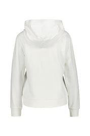 Sweatshirtjacke mit Kapuze - 113-EGGSHELL - Weiß