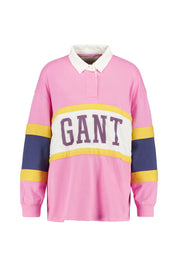 Oversized Pullover im Retro-Look - 669-CANDY PINK - Pink