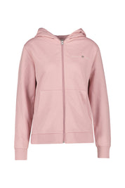 Sweatshirtjacke mit Kapuze - 674-DUSTY PINK - Rosa