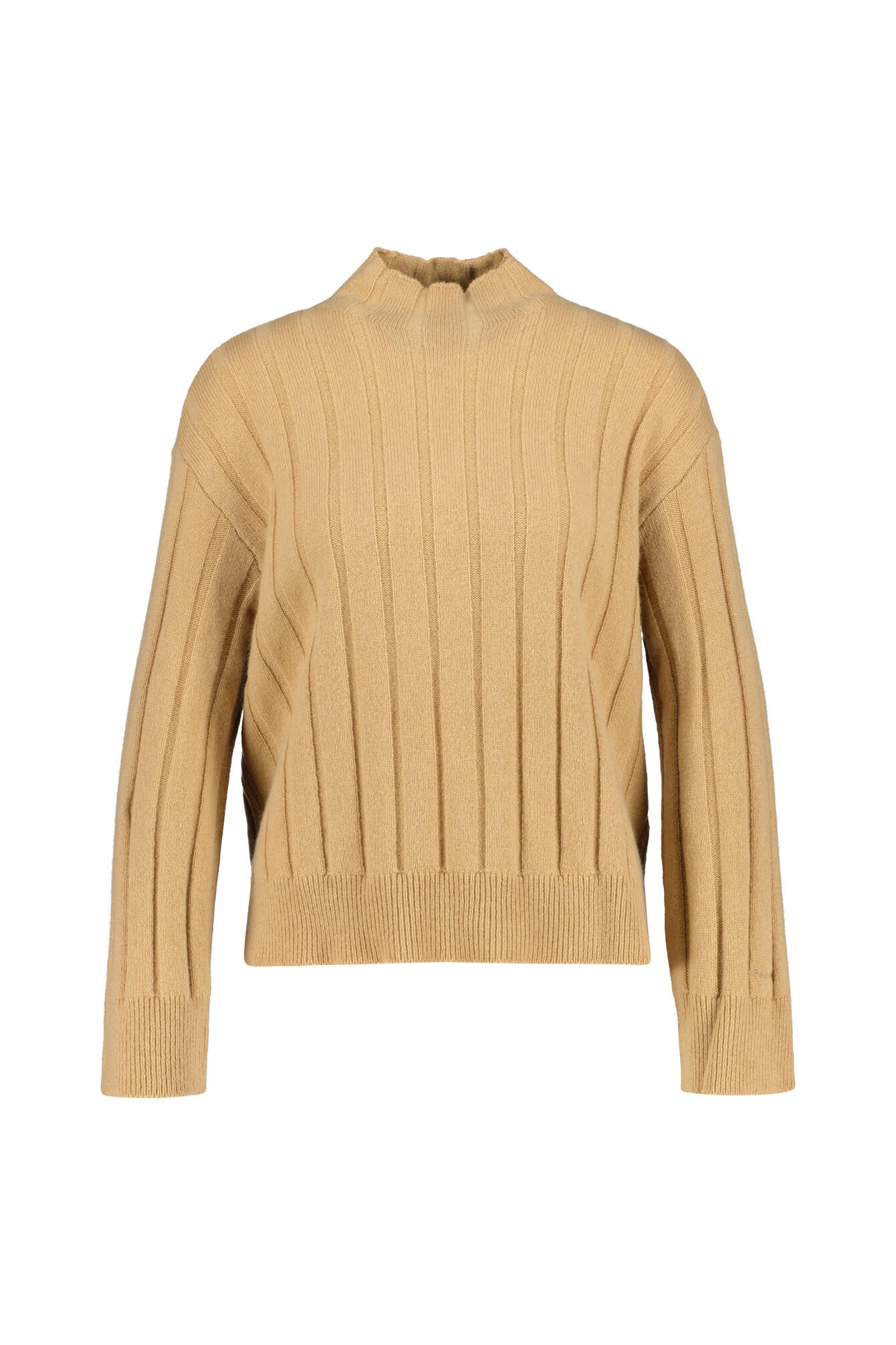 Strickpullover aus Wollmix - 269-CARAMEL BEIGE - Beige