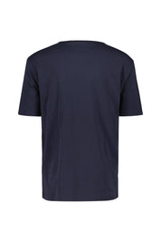 T-Shirt aus Baumwolle - 433-EVENING BLUE - Blau