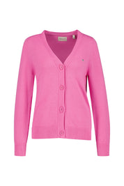 Strickjacke aus Bio-Baumwolle - 669-CANDY PINK - Pink