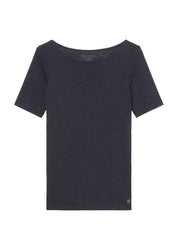 T-Shirt aus Baumwolle - 811-manic midnight - Blau