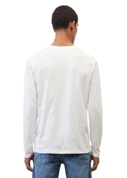 Langarmshirt aus Baumwolle - 100-white - Weiß