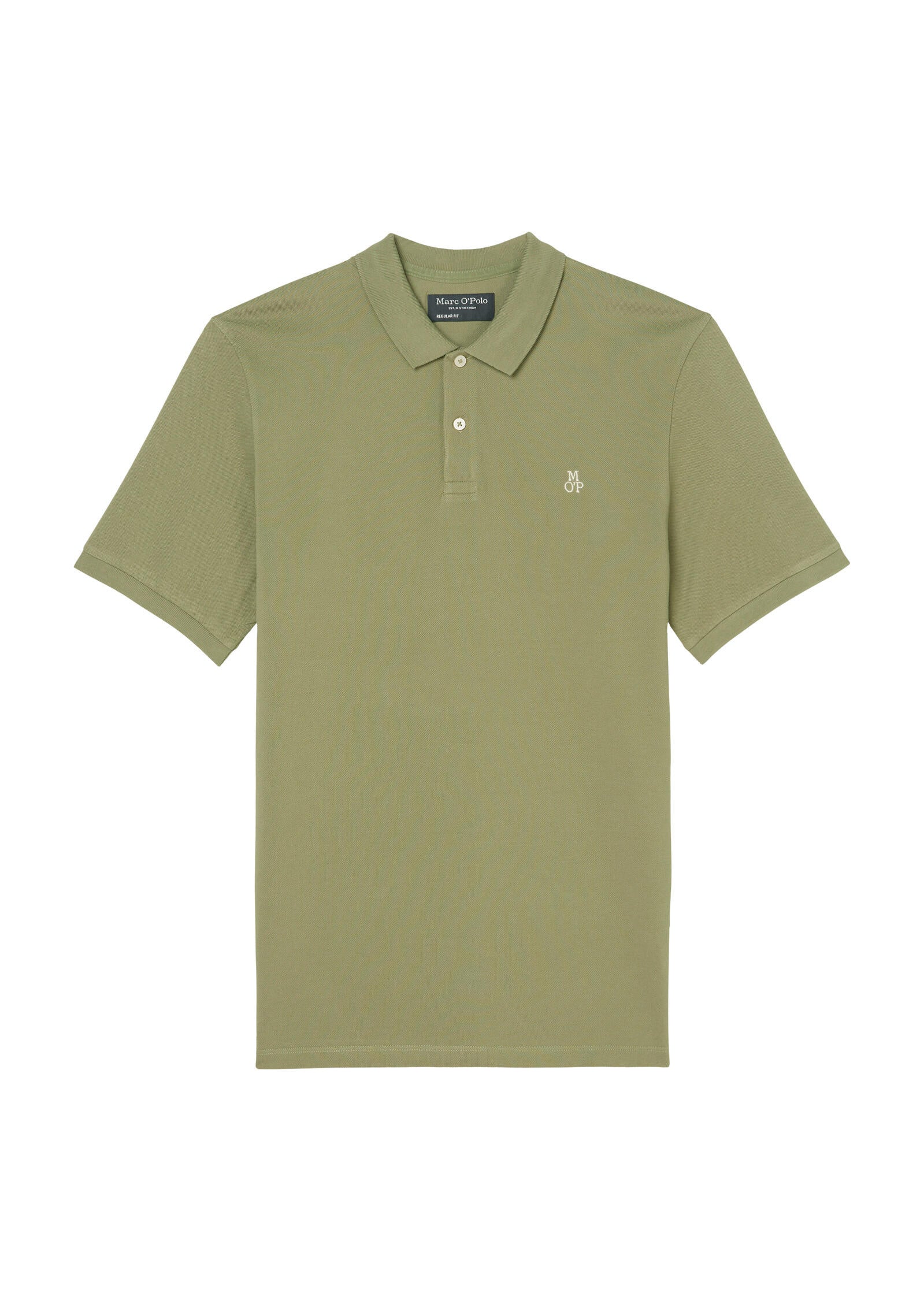 Poloshirt aus Baumwolle - 465-olive - Grün