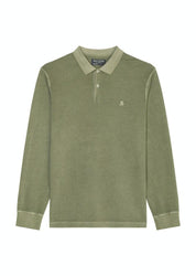 Sweatshirt mit Polokragen - 465-olive - Grün