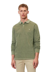 Sweatshirt mit Polokragen - 465-olive - Grün