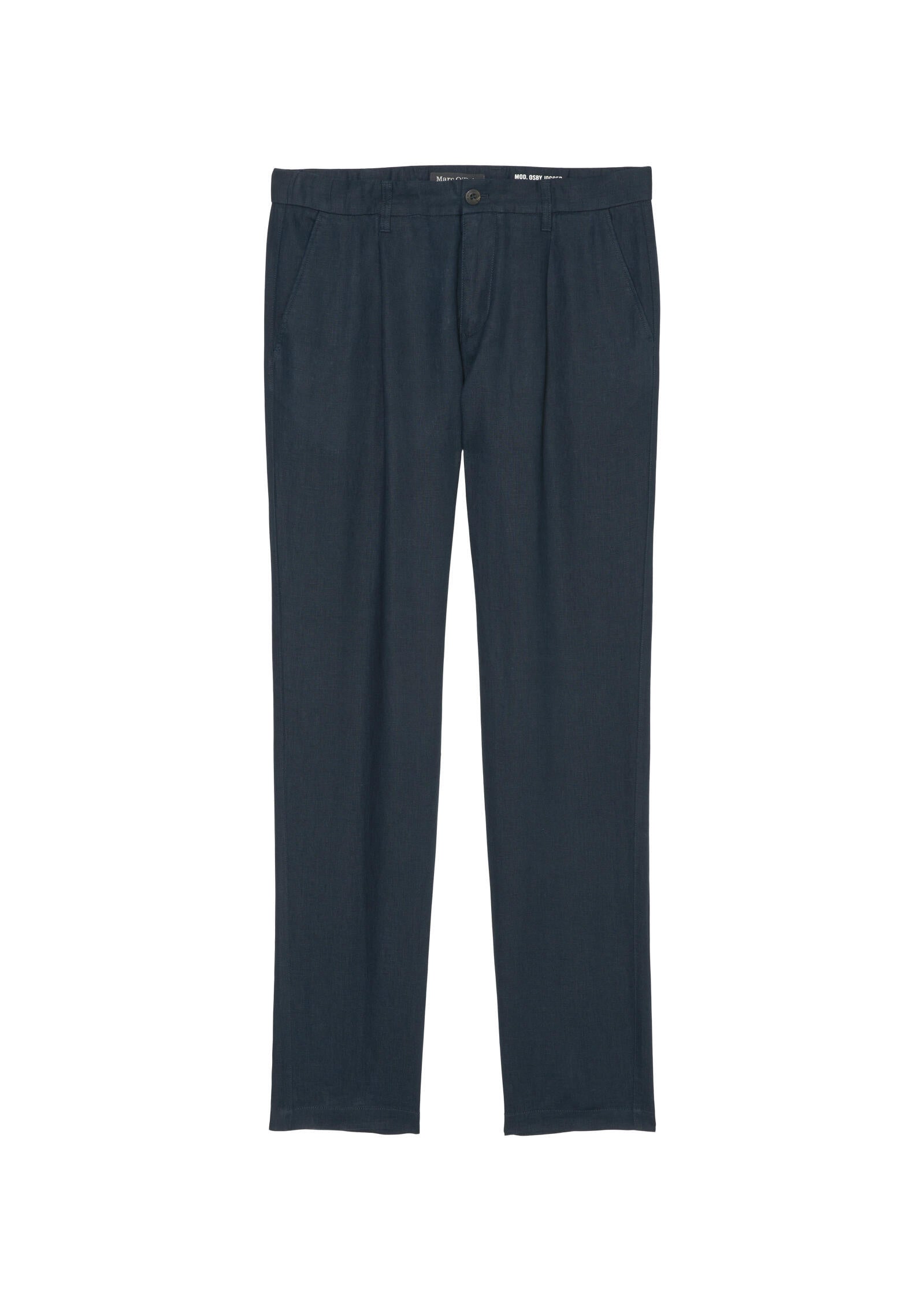 Leinenhose Tapered Fit - 898-dark navy - Blau