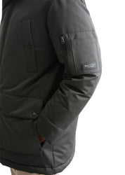 Steppparka mit Kapuze - 985-broken graphite - Grau