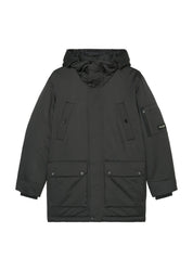 Steppparka mit Kapuze - 985-broken graphite - Grau