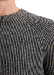 Strickpullover aus Baumwollmix - 969-graphite grey melange - Grau