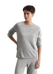 Pullover aus Kaschmir - 936-grey melange - Grau