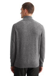 Strickpullover mit Rollkragen - 969-graphite grey melange - Grau