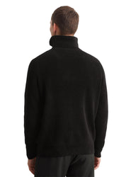 Strickpullover mit 1/2 Zip - 990-black - Schwarz