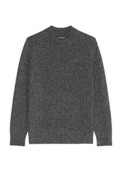 Strickpullover aus Wolle - 969-graphite grey melange - Grau