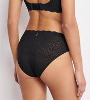 Slip mit hohem Beinausschnitt - 0004 BLACK - Schwarz