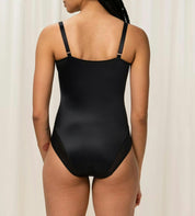 Body mit Tülldetails - 0004 BLACK - Schwarz