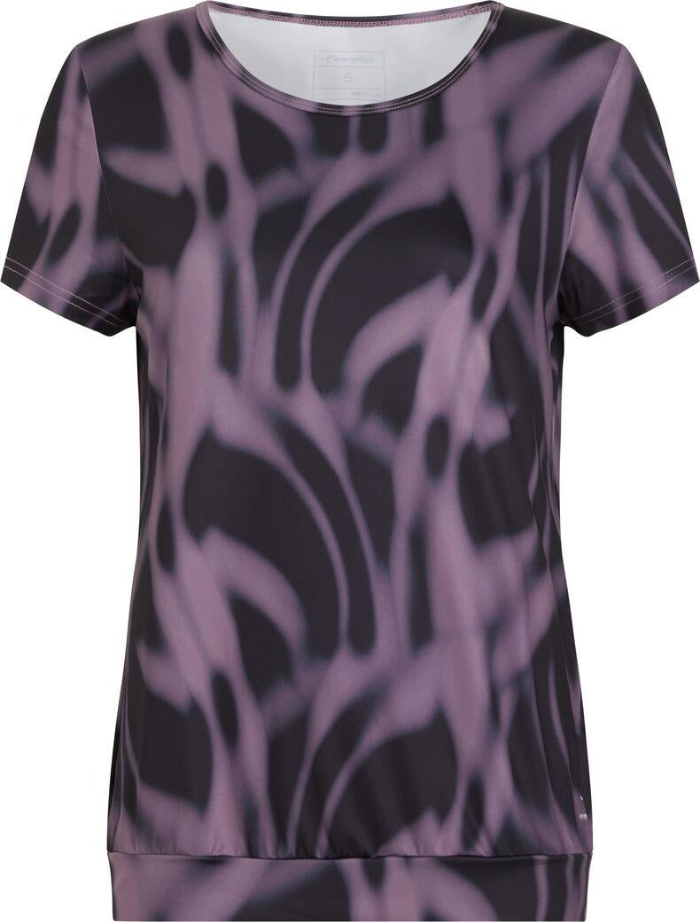 Meliertes Funktionsshirt - 911-AOP-/VIOLET - Violett | Schwarz