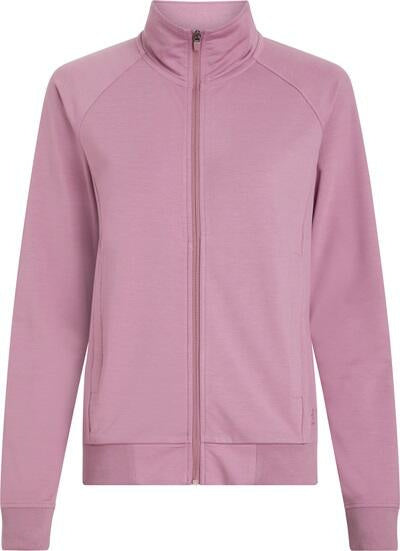 Sweatshirtjacke mit Stehkragen - 490-VIOLET - Violett