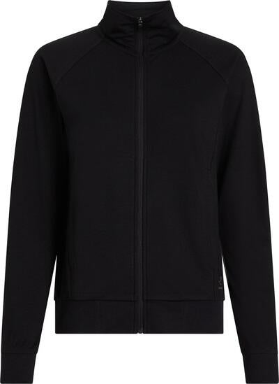 Sweatshirtjacke mit Stehkragen - 050-BLACK - Schwarz