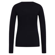 Longsleeve aus Merinowolle - 15000-black - Schwarz