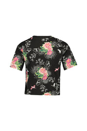 T-Shirt mit Logoprint - PI90 ORIENTAL FLOWER BLAC - Schwarz