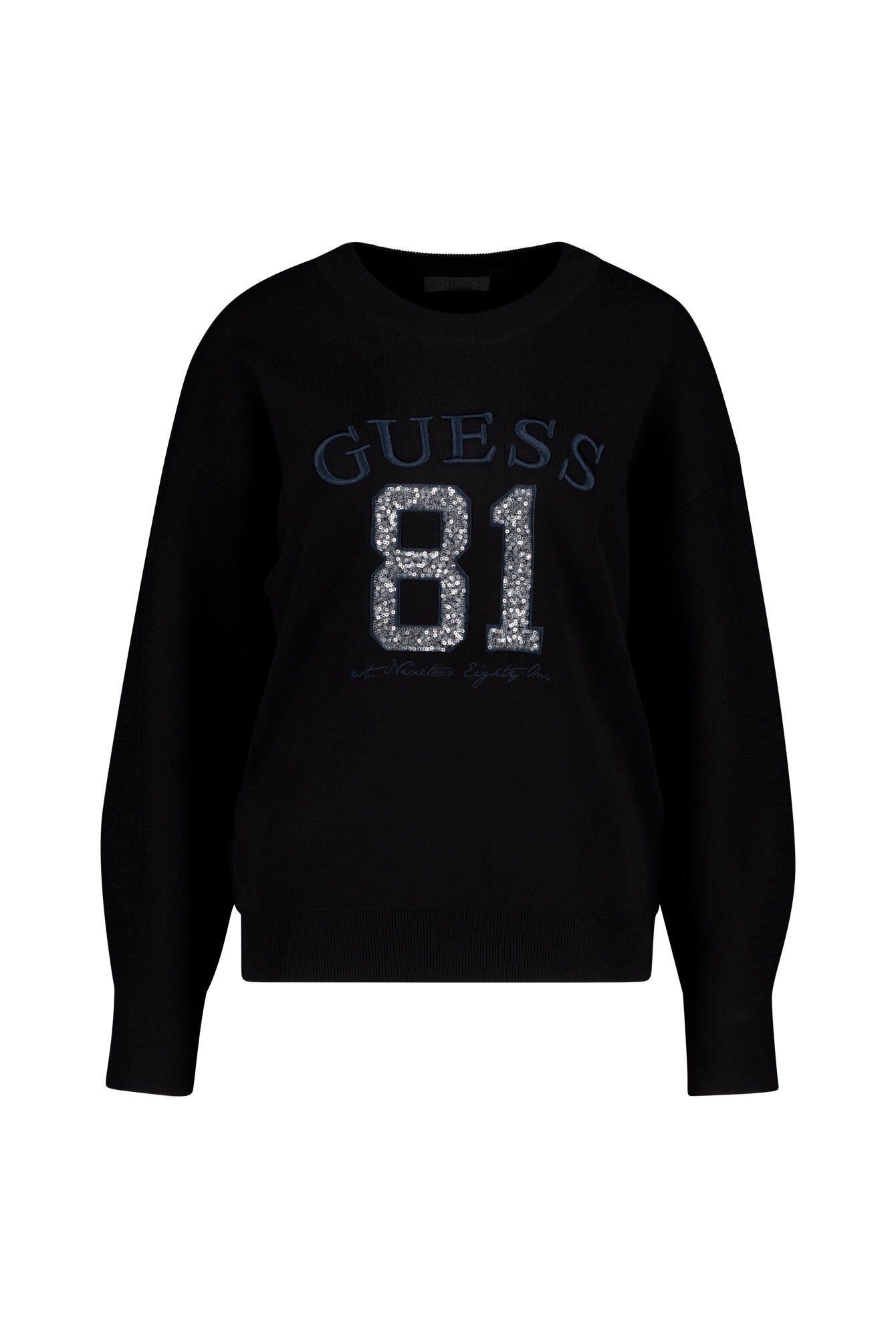 Sweatshirt mit Paillettendetail - JBLK Jet Black A996 - Schwarz