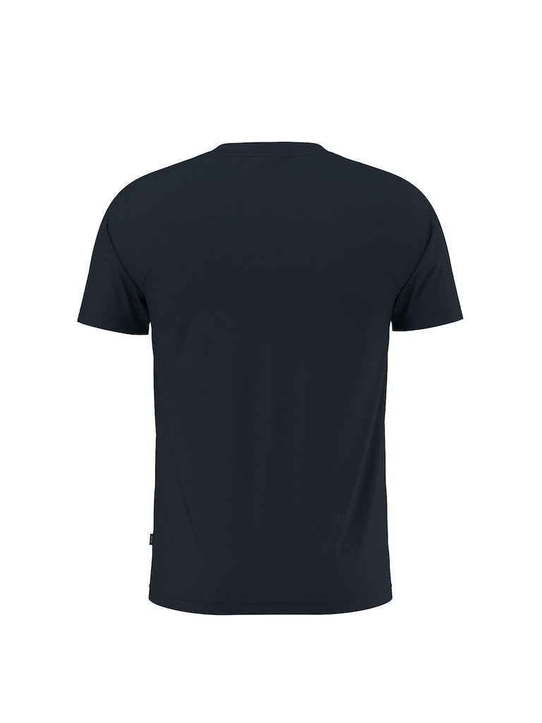 T-Shirt aus Baumwolle - 405-Dark Blue - Blau