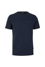 T-Shirt aus Baumwolle - 405-Dark Blue - Blau